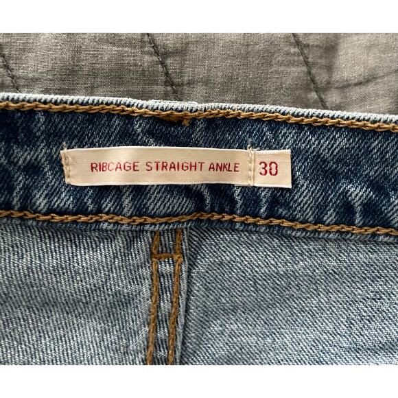 Levi's Ribcage Straight Ankle Women's Jeans Cool Invite Medium Wash 30x27 - Picture 7 of 8